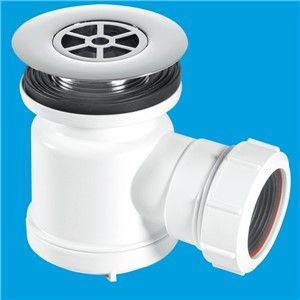McAlpine Grid Top Shower Trap Chrome Plated Brass