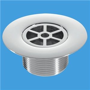 McAlpine 85mm Shower Trap Grid Chrome Plated Brass