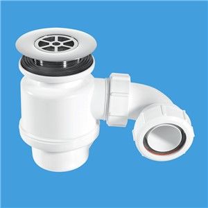 McAlpine Grid Top Shower Trap Chrome Plated Brass
