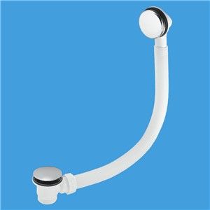 McAlpine Spring Loaded Bath Waste with Overflow