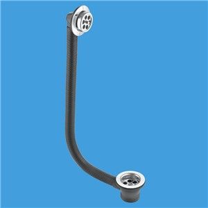 McAlpine 1.1/4 Inch Bath Waste And Overflow Stainless Steel