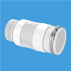 McAlpine 3.5 Inch Outlet Back To Wall Flexible Pan Connector