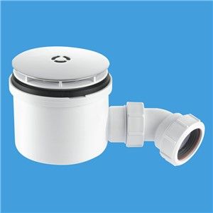 McAlpine 90mm Shower Trap Chrome Plated Brass