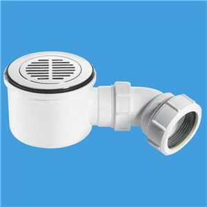McAlpine 90mm High Flow Shower Trap Chrome Plated Brass