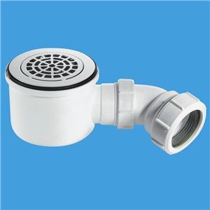 McAlpine High Flow Shower Trap Chrome Plated Brass (90mm)