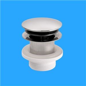 McAlpine 1.1/4 Inch Spring Loaded Basin Waste Mushroom Plug Plastic