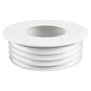 Fluesnug for 100mm Boiler Flues (White)