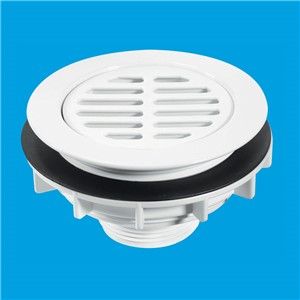 McAlpine 2 Inch High Flow Shower Waste White