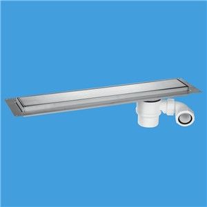 McAlpine 1000mm Brushed Finish Channel Drain