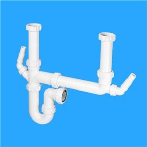 McAlpine Double Bowl Space Saver With Two Nozzles (1.1/2 Inch)