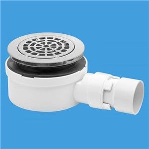 McAlpine 90mm Shower Trap Chrome Plated Brass