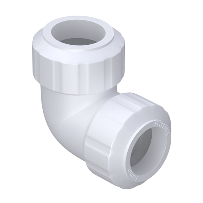 Keyplumb Polybutylene Push-Fit Elbow (15mm) (White)