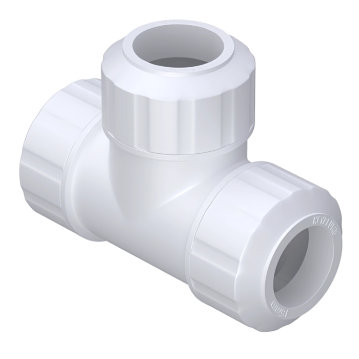 Keyplumb Polybutylene Push-Fit Tee (15mm) (White)
