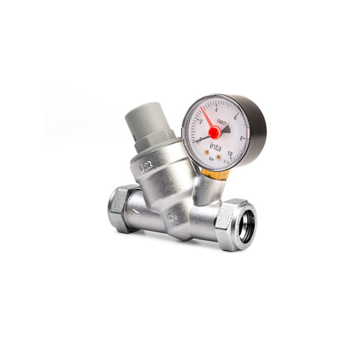 INTA Pressure Reducing Valve and Gauge (22mm)
