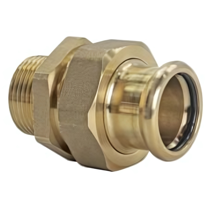 Press Fit M Profile Male Iron Union Coupler WRAS (35mm 1.1/4 Inch BSP)