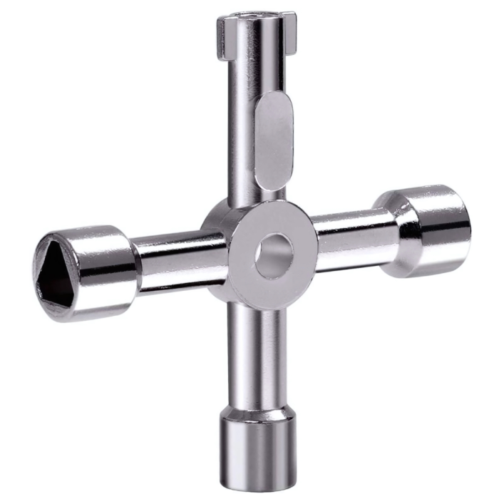 Hinton 4 Way Key (Chrome)