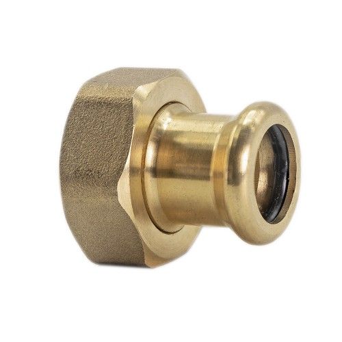M Profile WRAS Press Fitting Straight Swivel Connector 22mm x 1