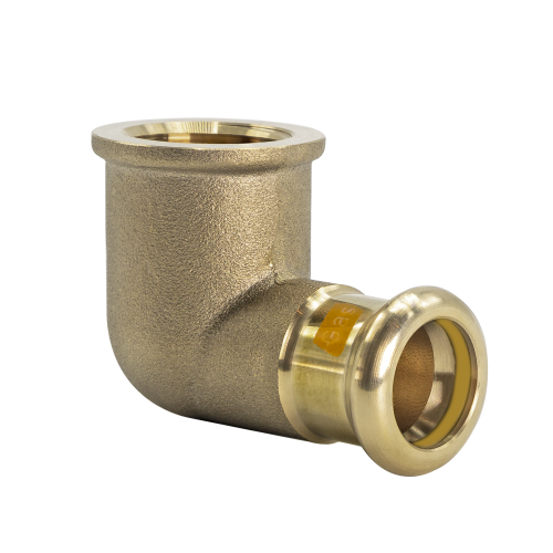Press Fit M Profile Female Iron Elbow GAS CxF (15mm x 1/2 Inch BSP)