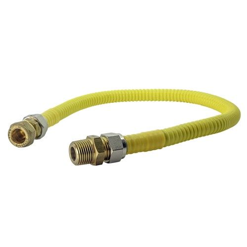 Stainless Steel Cooker Hob Connector 15mm x 1/2 Inch x 600mm
