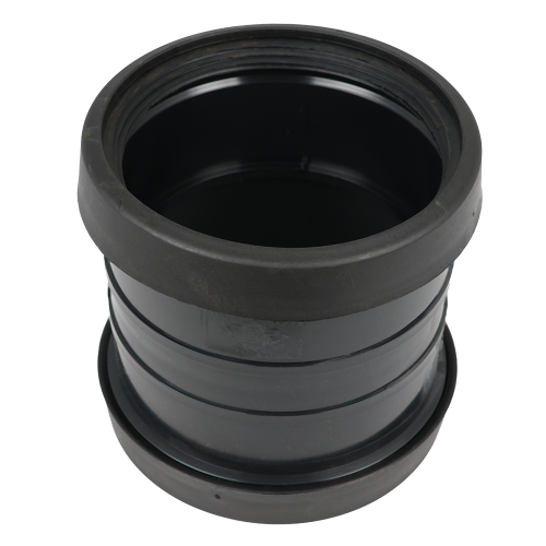 Masterflow Coupler Double Socket Push Fit 110mm Black