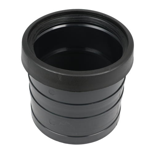 Masterflow Single Socket Coupler Push Fit 110mm Black