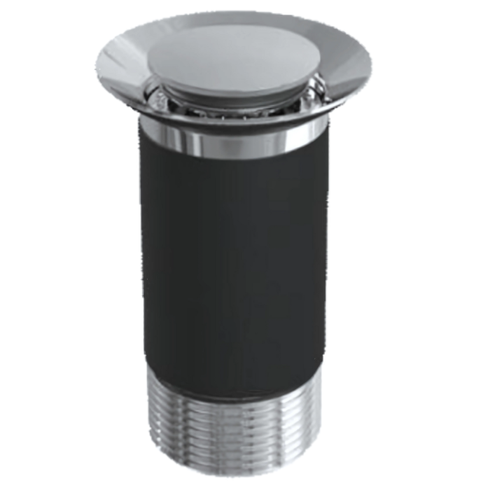 Top-Fix Basin Click Clack Waste Unslotted (without overflow) (Chrome)