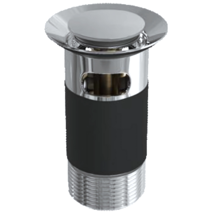 Top-Fix Basin Click Clack Waste Slotted (with overflow) (Chrome)