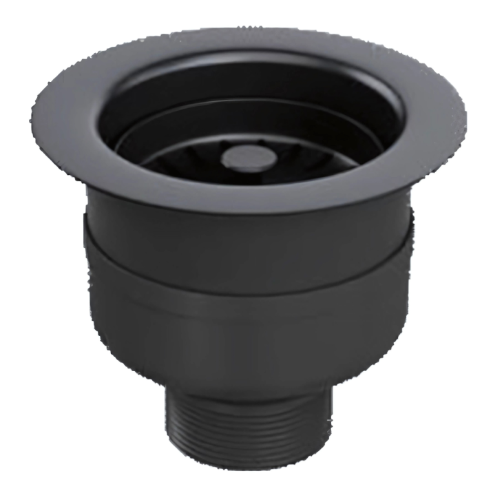 Top-Fix Kitchen Strainer without Overflow (Matt Black)
