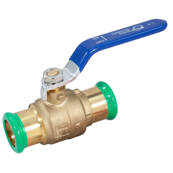 Pegasus Pressfit Lever Ball Valve 42mm Blue Handle