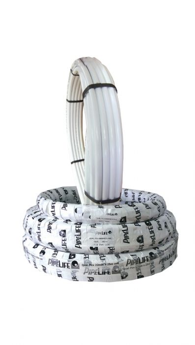 Pipelife PEX Pipe Coil (White) (15mm x 50m)