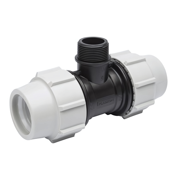 Plasson Plastic Compression Male Branch Tee (32mm x 32mm x 1 Inch)