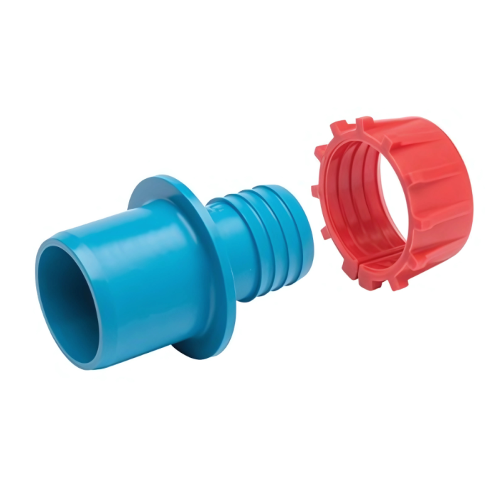 Plasson Plastic Compression Conversion Kit (20mm x 3/8 inch) (Class C) Low Density Light Blue