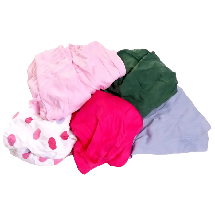 Recycled Coloured T Shirt Rags (10Kg)