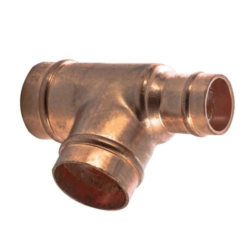 Copper Solder Ring Fitting Reduced End Tee