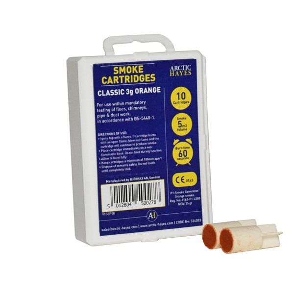 Arctic Hayes Classic Orange Smoke Cartridges (Pack of 10) (3g)