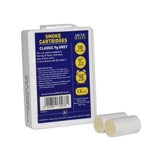 Arctic Hayes Classic White Smoke Cartridges (Pack of 10) (9g)