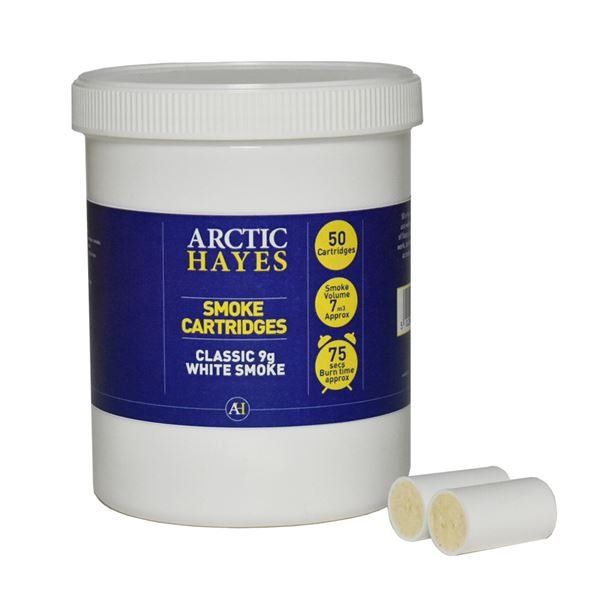 Arctic Hayes Classic White Smoke Cartridges (Pack of 50) (9g)