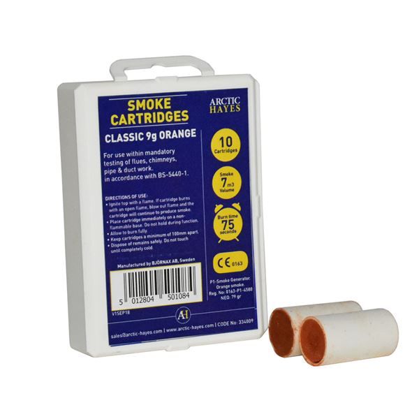 Arctic Hayes Classic 9g Orange Smoke Cartridges ( Pack of 10 )