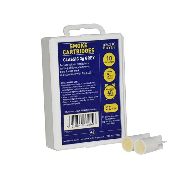 Arctic Hayes Classic White Smoke Cartridges (Pack of 10) (3g)
