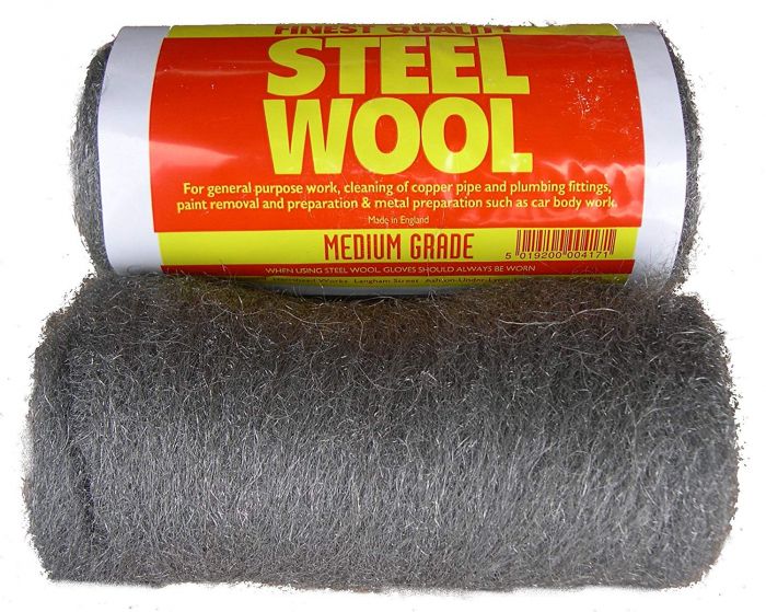 Steel Wool Medium Grade 1lb/450gm Pack