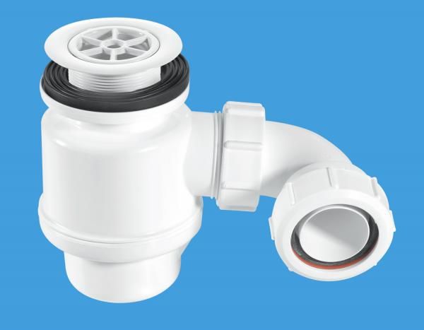 McAlpine Shower Trap With 50mm Seal and Plastic Flange (70mm) (White)