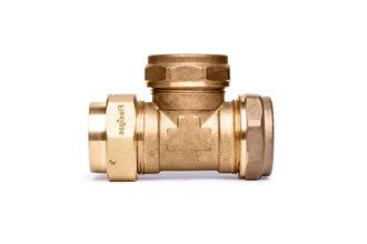 Flexigas Adapting Branch and End Tee - FG x Copper x Copper