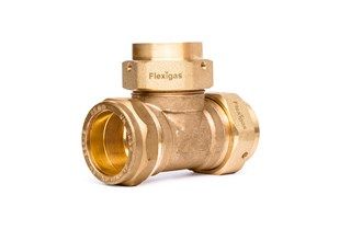 Flexigas Adapting End Tee - Copper x FG x FG