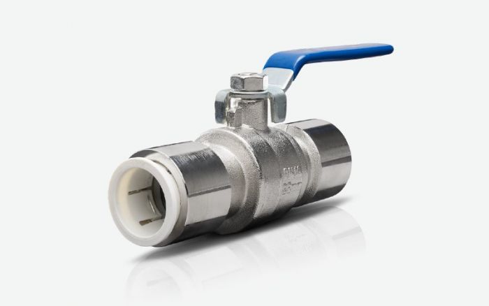 Red/Blue Lever RWC Speedfit Ball Valve 22mm (WRAS) Pushfit