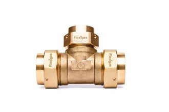 Flexigas TR22-15-15, DN22mm x DN15mm x DN15 Reducing Tee