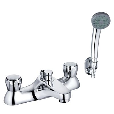 Trisen Two Handle Club Bath Shower Mixer Kit (Chrome)