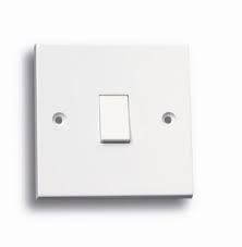 Electrical Plate Switch 1 Gang 2 Way
