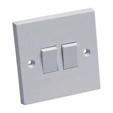 Electrical Plate Switch 2 Gang 2 Way