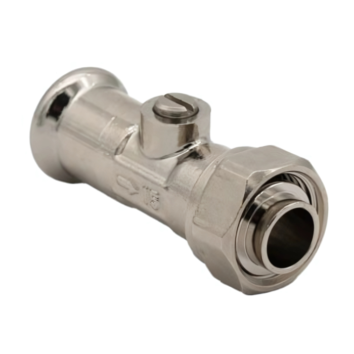 Press Fit Straight Service Valve 'M' Profile PN10 (15mm)