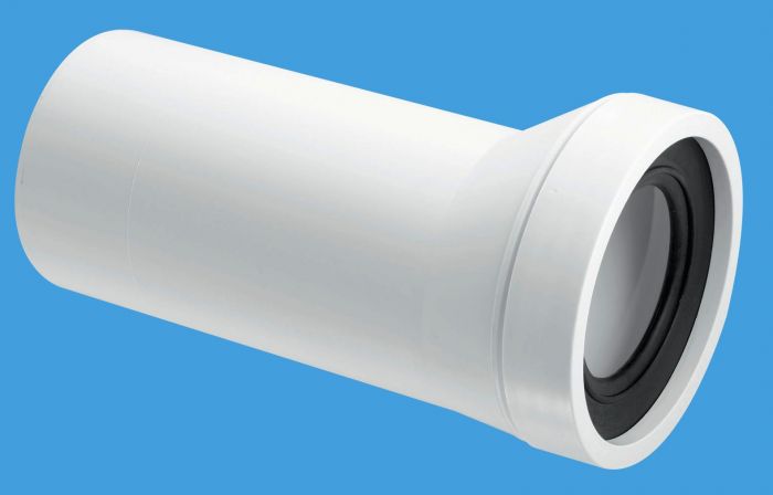 McAlpine Straight Adjustable Pan Connector with 10mm Offset Plain End (110mm)